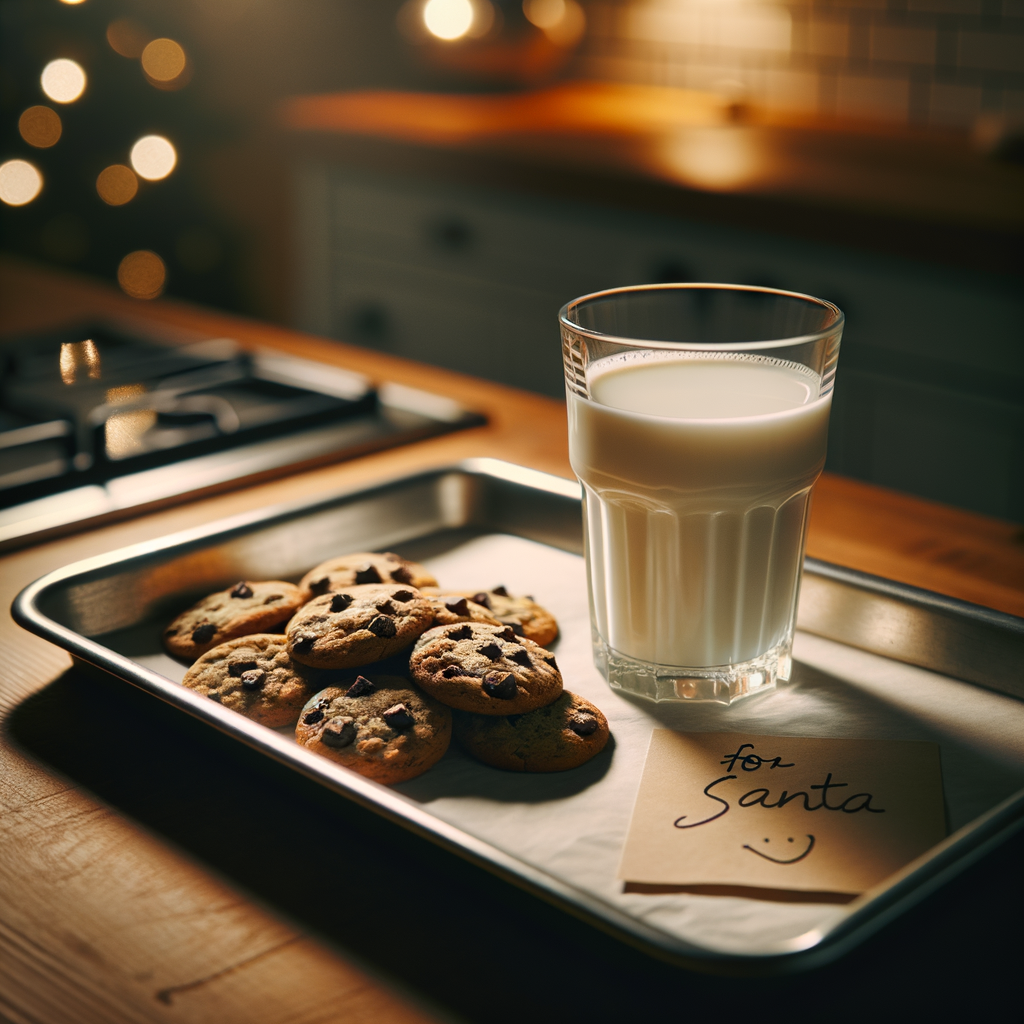 Café y galletas para Santa Claus